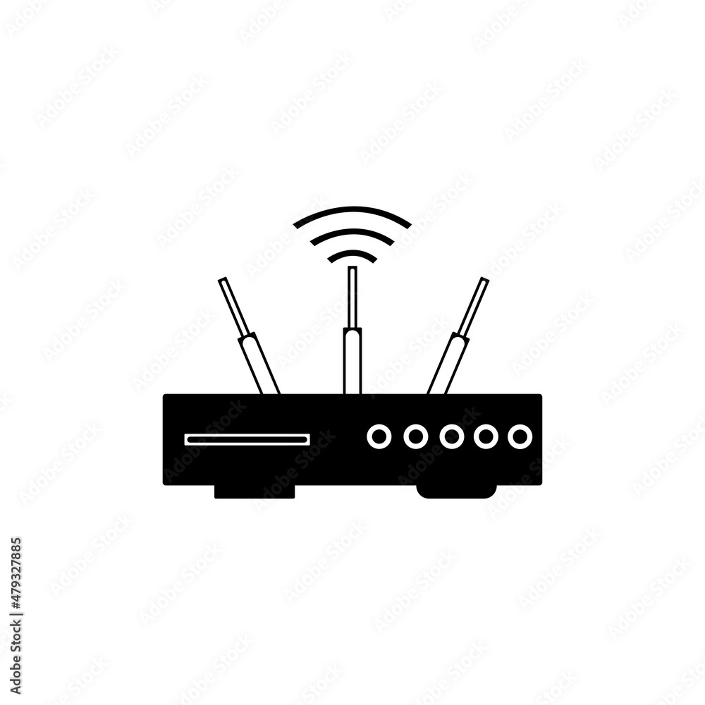 Router icon vector illustration design Router icon vector illustration design