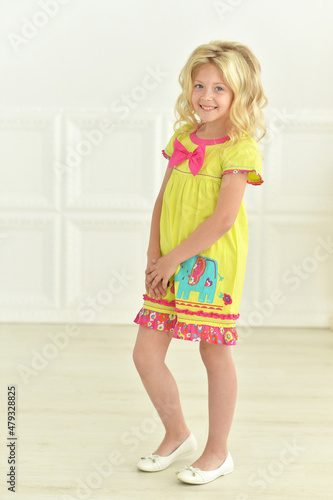 Wallpaper Mural cute beautiful girl standing in studio Torontodigital.ca