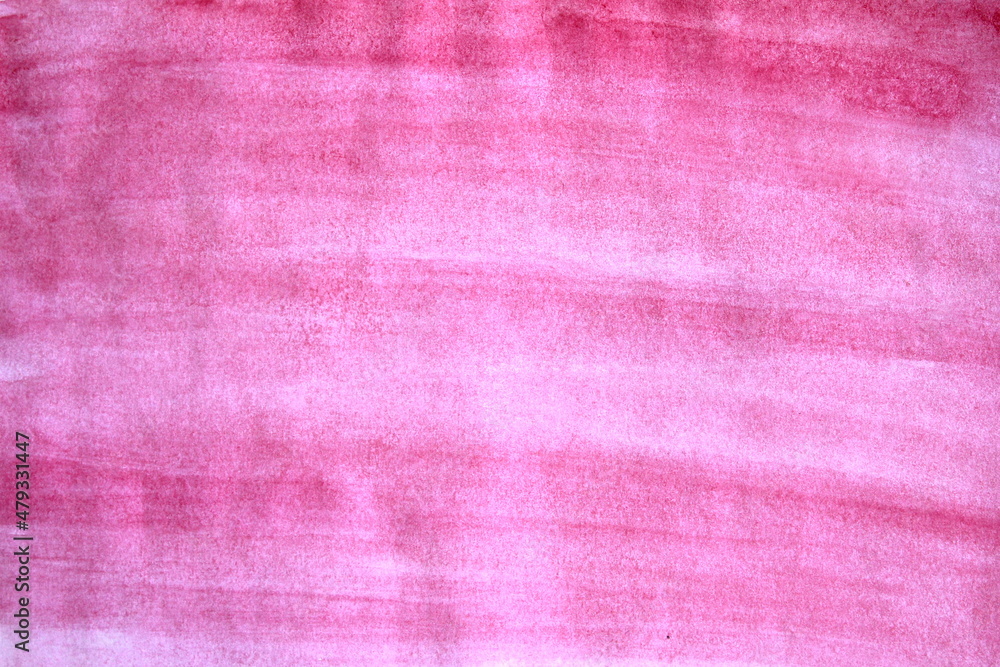 Fototapeta premium Blurred texture of watercolor paint painted on white paper.