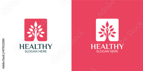 healthy logo set for body health