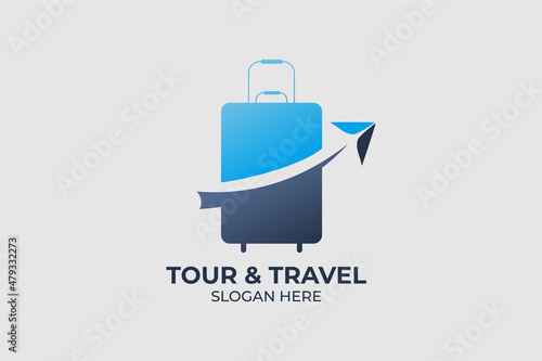 set logo tour and travel for company
