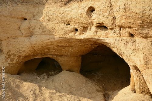 cave in historic city
