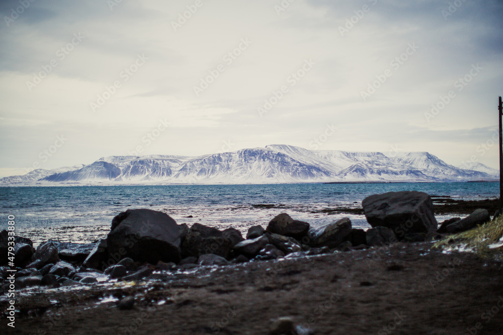 Iceland winter coast