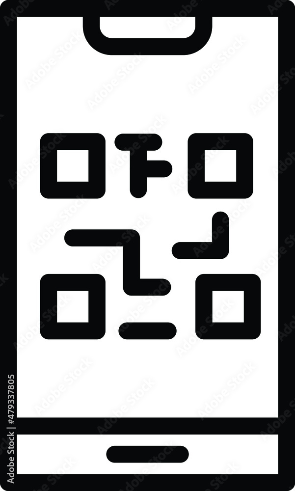 QR Code Vector Icon Design Illustration QR Code Vector Icon Design Illustration