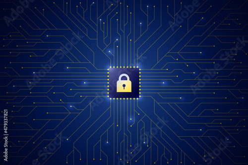 Cloud icon on abstract background mainboard  illustration