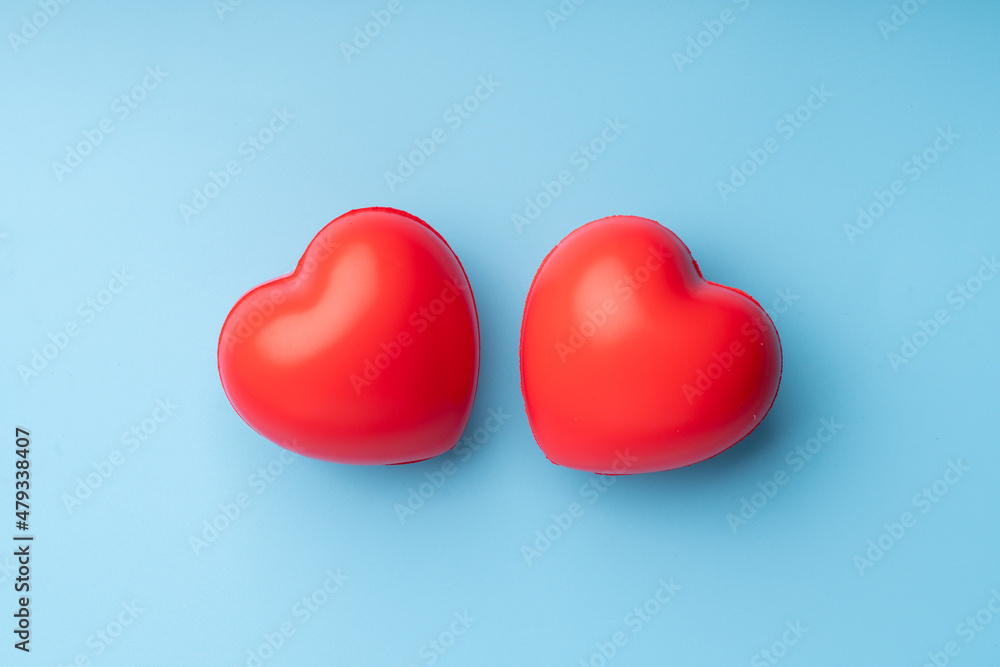 Heart figure & model for love and healthcare concept Heart figure & model for love and healthcare concept