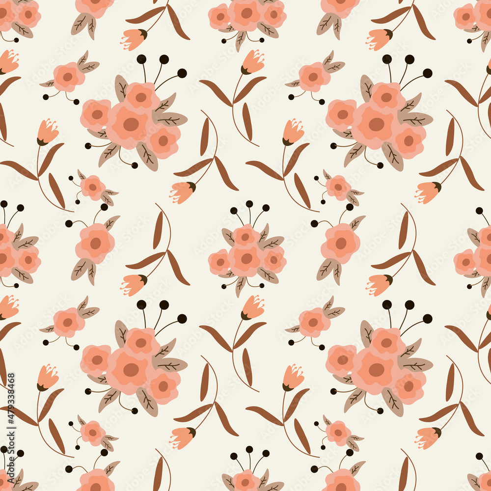 Flowers Vector ilustration seamless patern with.Great for textile,fabric,wrapping paper,and any print. Flowers Vector ilustration seamless patern with.Great for textile,fabric,wrapping paper,and any print.