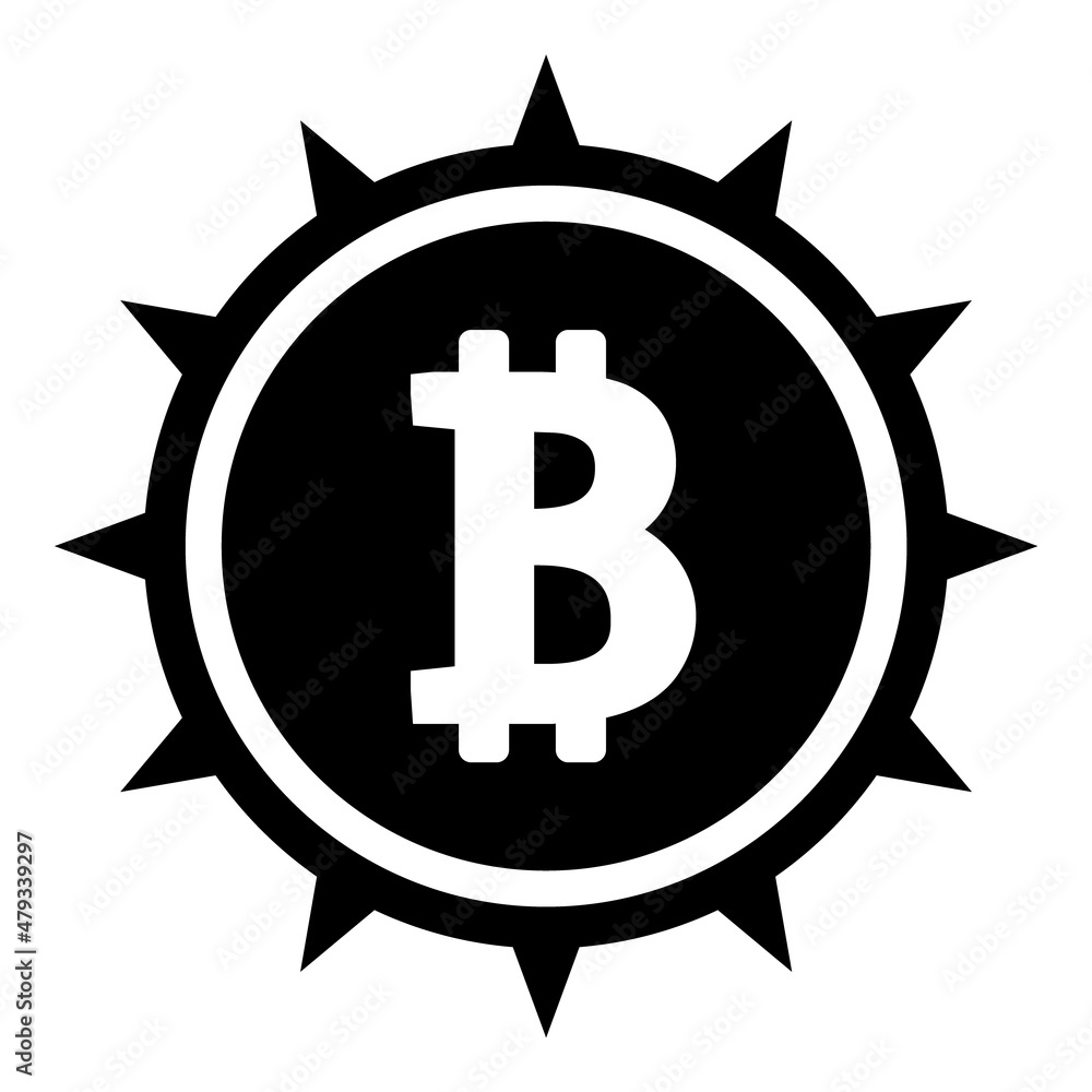 Bitcoin Flat Icon Isolated On White Background Bitcoin Flat Icon Isolated On White Background