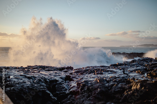 Iceland, lava rock waves