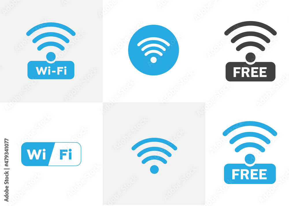 wifi icon on white background wifi icon on white background