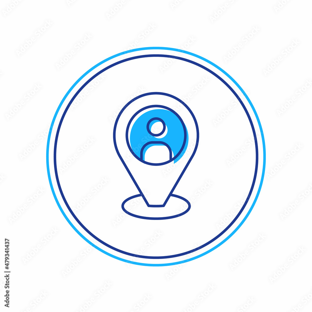 Filled outline Taxi client icon isolated on white background. Vector Filled outline Taxi client icon isolated on white background. Vector