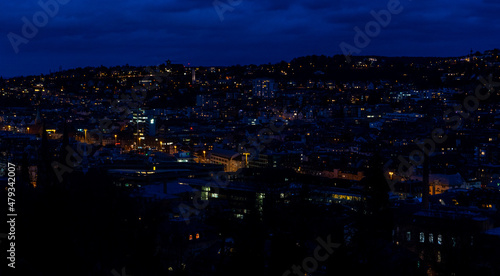 night city panorama Stuttgart lights © Jonas M. Schmidt