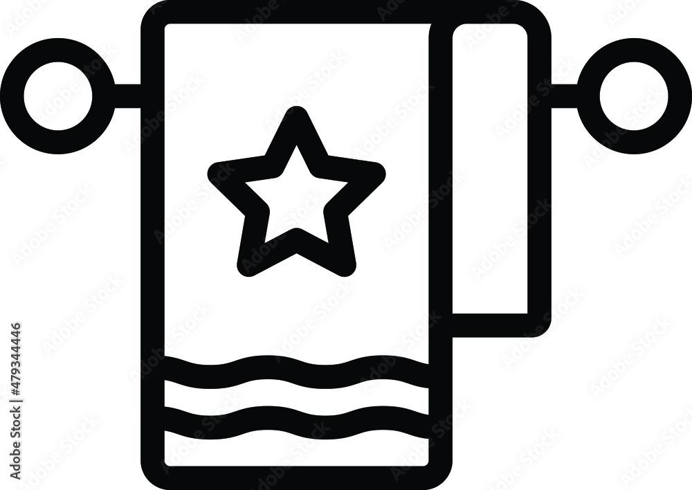Towel Vector Icon Design Illustration Towel Vector Icon Design Illustration
