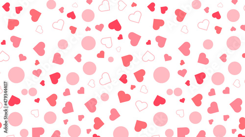 Wallpaper Mural cute love valentine day background seamless pattern Torontodigital.ca