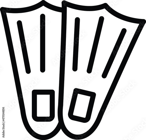 Fins Vector Icon Design Illustration