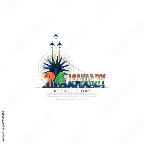 26 January- Happy Republic Day of India celebration.