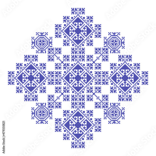 Zmijanje Embroidery Authentic Traditional Folk Textile Ornament from Bosnia
UNESCO Intangible Cultural Heritage
( Zmijanjski vez )