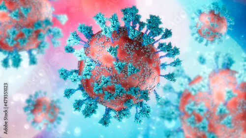 Photography Virus variant, coronavirus, spike protein