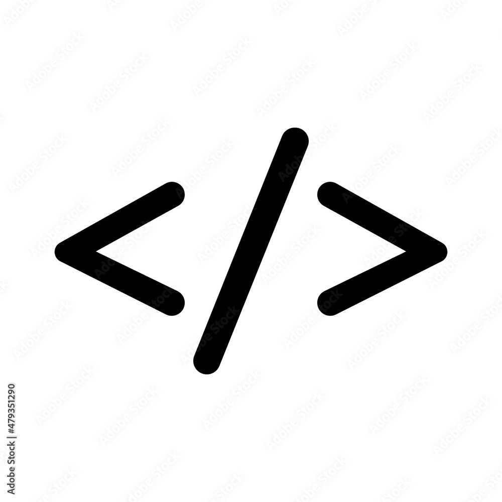 Code icon vector. Code icon for site design. Vector design. Eps 10. Code icon vector. Code icon for site design. Vector design. Eps 10.