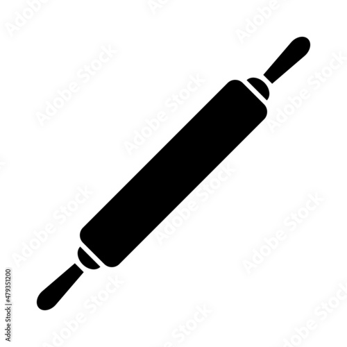 Rolling pin icon vector. Rolling pin icon for web design. Roll out the dough.
