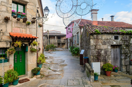 views of combarro fishing town, pontevedra, Spain photo