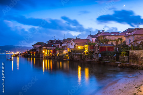 beautiful view of combarro fishing town, pontevedra, Spain photo