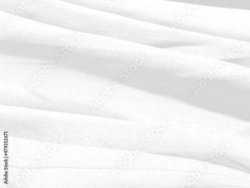 soft fabric Clean fashion woven beautiful abstract smooth curve shape decorative textile white background © Topfotolia
