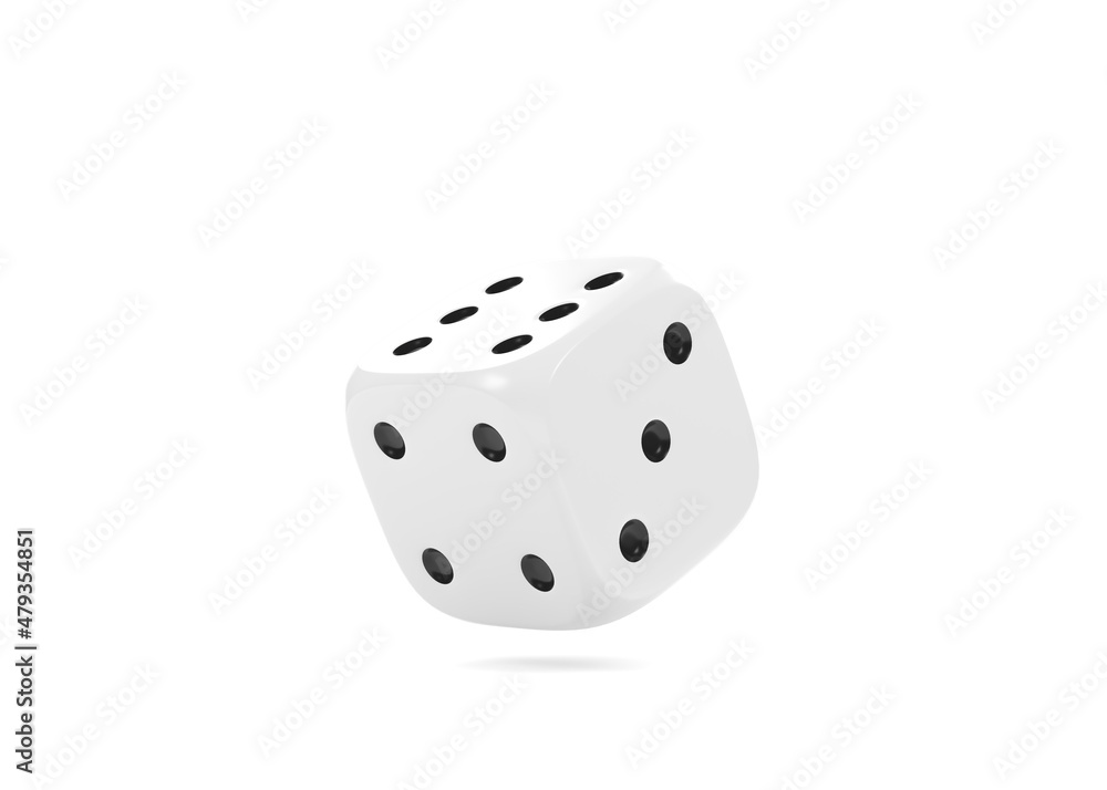 White rolling gambling dice in Flight on a white background. Lucky dice. Board games. Money bets. 3d rendering illustration White rolling gambling dice in Flight on a white background. Lucky dice. Board games. Money bets. 3d rendering illustration