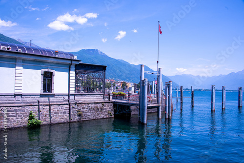 Photography View of the Lake Maggiore, between the lovely cities of Locarno and Ascona, Tici