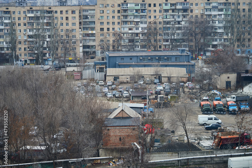 Soviet architecture in the city of Zaporozhye