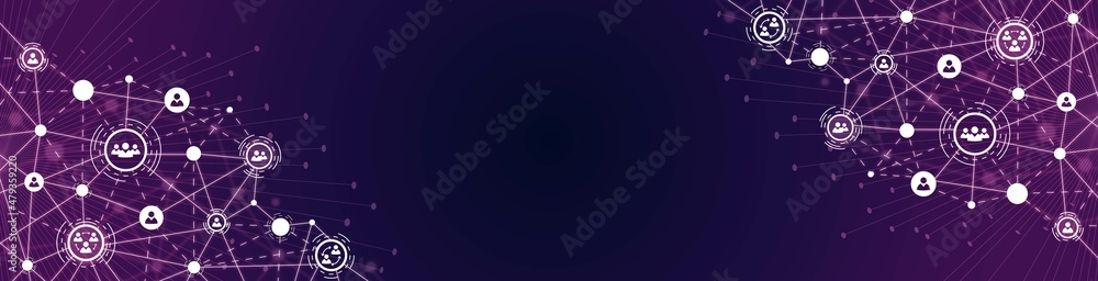 Vector frame background. Communication grid design, Network connection, plexus. Texture of lines, dots. Neon glow. Icons, symbols of people in circles. Poster technology, business, social networks. Vector frame background. Communication grid design, Network connection, plexus. Texture of lines, dots. Neon glow. Icons, symbols of people in circles. Poster technology, business, social networks.