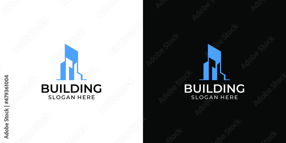 This building logo is a logo for your new contractor company or your new business logo