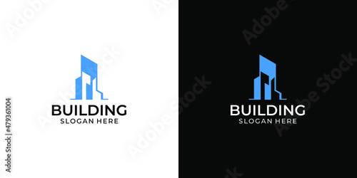 This building logo is a logo for your new contractor company or your new business logo