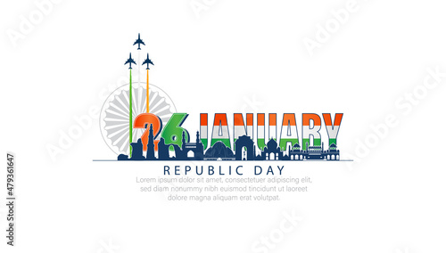 26 January- Happy Republic Day of India celebration.
