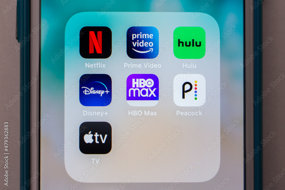 Streaming Services Example Kumamoto, JAPAN - Feb 15 2021 : Concept image logos of popular ...