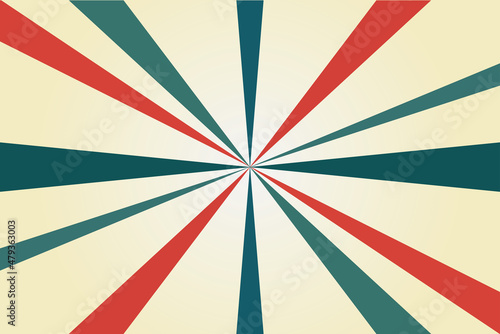 Retro sunburst rays background, the vector can be used for banner, cover, web, and more