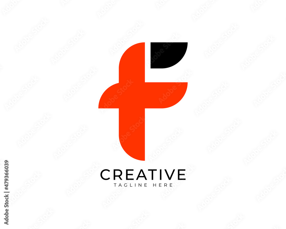 Obraz premium Initial letter F logo design template