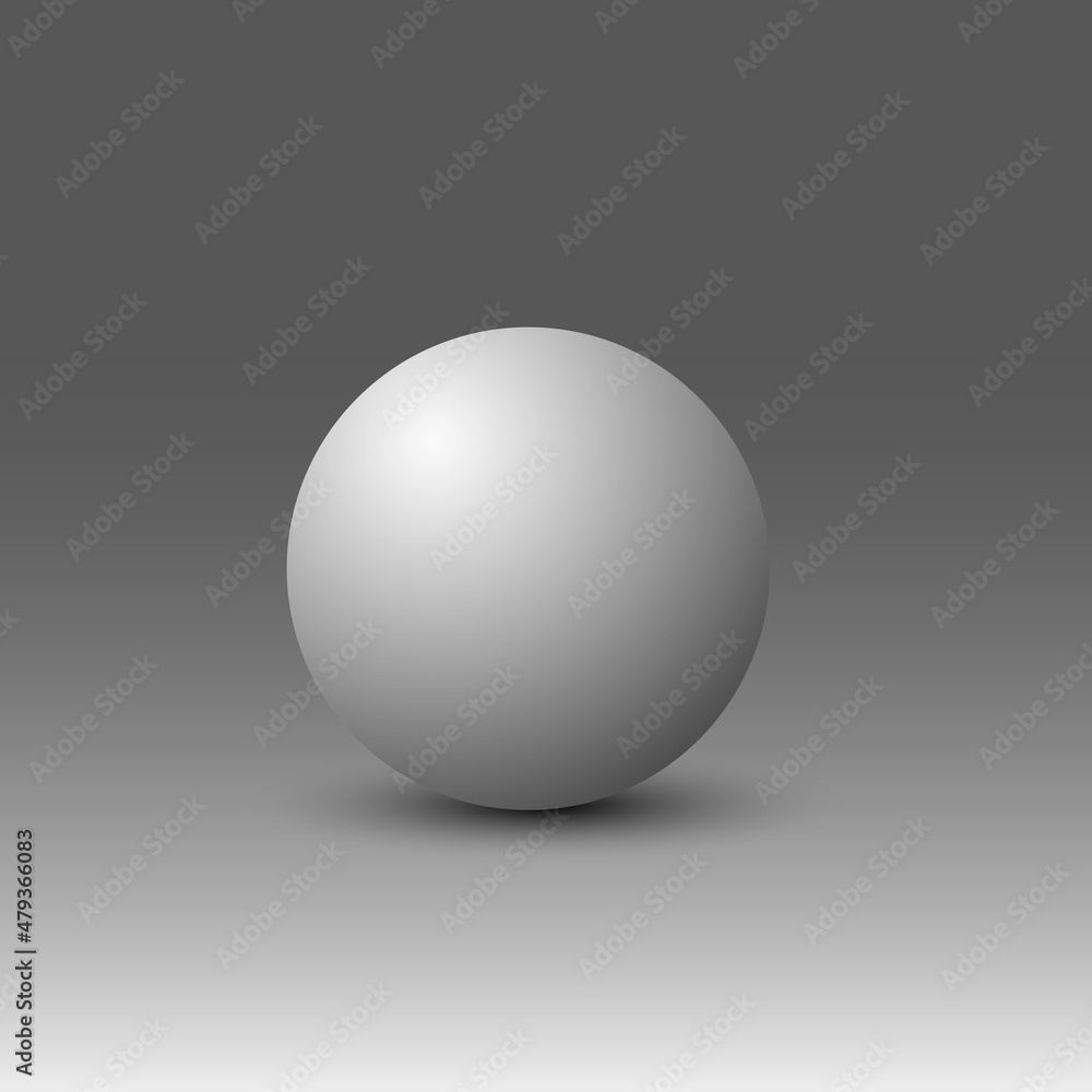 3d circle ball. Vector illustration