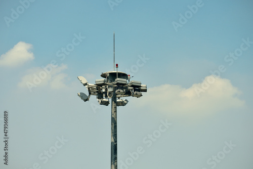 The surveillance tower at the airport