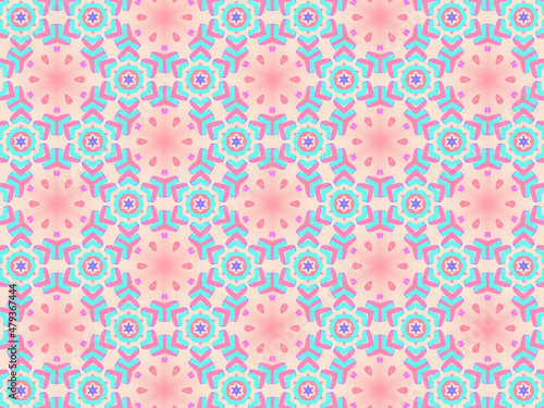 Exquisite and delicate pink lacy patterns for fabric, packaging, wrapping paper and stationery. Repeating fashion print on a blush nude background.