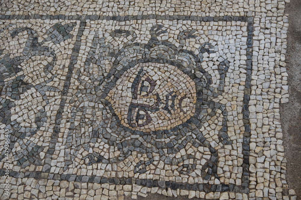 Antica città romana di Luni, un mosaico