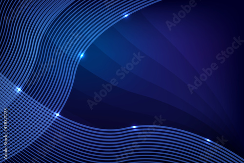 3D modern wave curve abstract presentation background