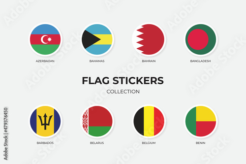 Flag Stickers of Azerbaijan, Bahamas, Bahrain, Bangladesh, Barbados, Belarus, Belgium and Benin Free Download Flag Stickers of Azerbaijan, Bahamas, Bahrain, Bangladesh, Barbados, Belarus, Belgium and Benin - GFXLoad