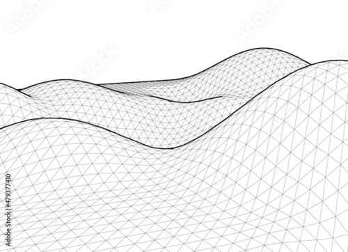 Abstract geometric shape vector illustration