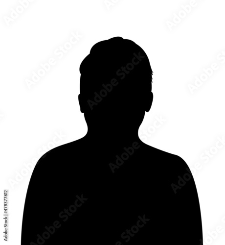 a man head silhouette vector