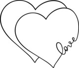 Heart. Abstract love symbol.