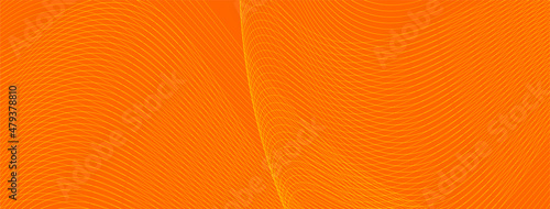 Facebook cover yellow orange Psychedelic Linear Wavy design vector