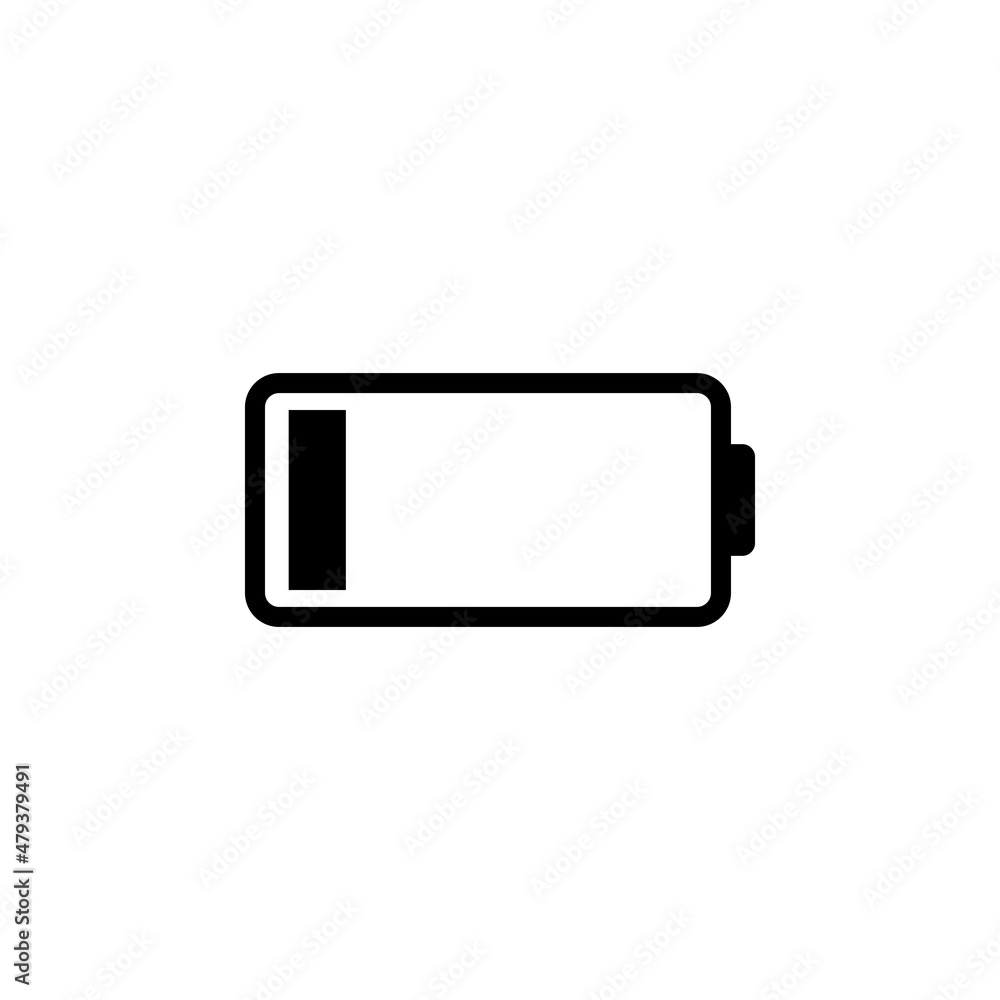 Phone battery simple flat icon vector illustration Phone battery simple flat icon vector illustration