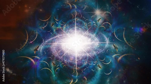 Endless space. Planets and rockets in fractal dimensions