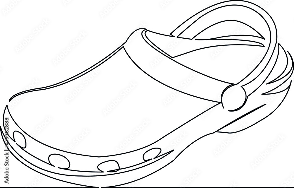 sandals crocs vector de Stock | Adobe Stock